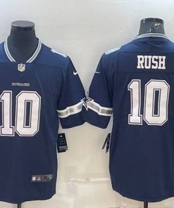 Youth Dallas Cowboys #10 Cooper Rush Navy Stitched Football Jersey