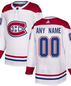 Men's Montreal Canadiens Custom Name Number Size NHL Stitched White Jersey