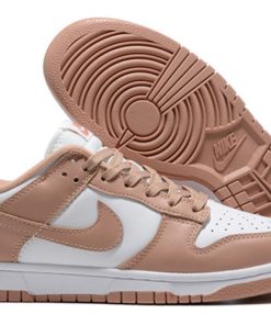 Men's Dunk Low Brown White Shoes 085