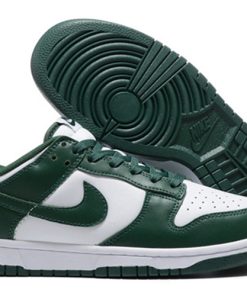 Men's Dunk Low Green White Shoes 082