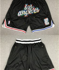 Men's Los Angeles Clippers 2022-23 Black City Edition Shorts (Run Small)