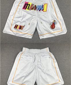 Men's Miami Heat 2022-23 White City Edition Shorts (Run Small)