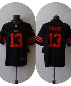 Men's San Francisco 49ers #13 Brock Purdy Black Vapor Untouchable Limited Stitched Jersey