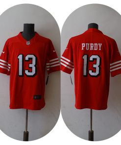 Men's San Francisco 49ers #13 Brock Purdy New Red Vapor Untouchable Limited Stitched Jersey