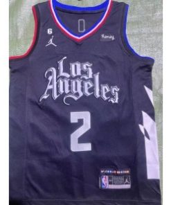 NBA Clipper 2 Kawhi Leonard Black 2022-23 New Jodan Men Jersey