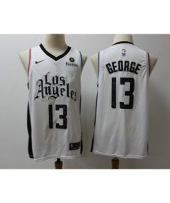NBA Clippers 13 Paul George White City Edition Nike Men Jersey1