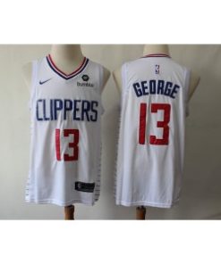 NBA Clippers 13 Paul George White Swingman Nike Men Jersey