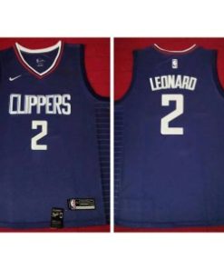 NBA Clippers 2 Kawhi Leonard Navy Blue Nike Men Jersey