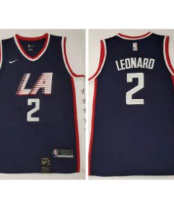 NBA Clippers 2 Kawhi Leonard Navy City Edition Swingman Nike Men Jersey