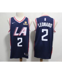 NBA Clippers 2 Kawhi Leonard Navy City Edition Swingman Nike Men Jersey With Logo