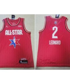 NBA Clippers 2 Kawhi Leonard Red 2020 All-Star Jordan Brand Men Jersey