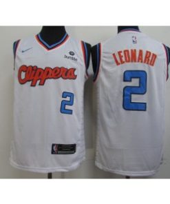 NBA Clippers 2 Kawhi Leonard White City Edition Nike Men Jersey