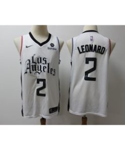 NBA Clippers 2 Kawhi Leonard White City Edition Nike Men Jersey1