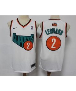 NBA Clippers 2 Kawhi Leonard White Nike Men Jersey1