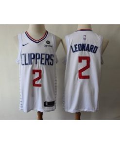 NBA Clippers 2 Kawhi Leonard White Swingman Nike Men Jersey