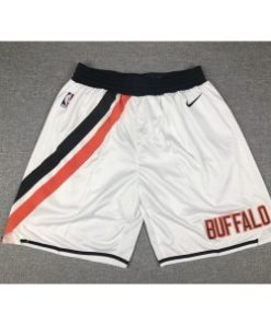 NBA Clippers White Throwback Shorts
