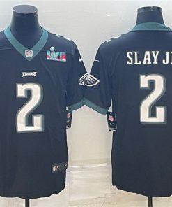 Nike Eagles 2 Darius Slay JR Black 2023 Super Bowl LVII Vapor Limited Jersey