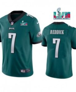 Nike Eagles 7 Haason Reddick Green 2023 Super Bowl LVII Vapor Limited Men Jersey