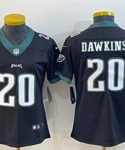 Women’s Philadelphia Eagles #20 Brian Dawkins Black Vapor Untouchable Limited Stitched Jersey