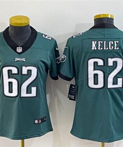 Youth Philadelphia Eagles #62 Jason Kelce Green Vapor Untouchable Limited Stitched Jersey