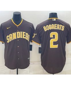 MLB Padres 2 Bogaerts Brown Nike Cool Base Men Jersey