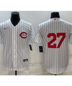 MLB Reds 27 White 2022 Field of Dreams Nike Cool Base Men Jersey