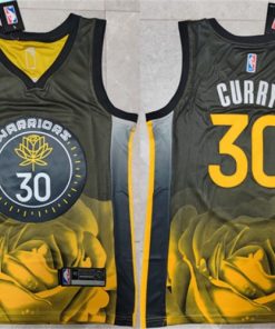 Men's Golden State Warriors #30 Stephen Curry 2022 2023 Black City Edition Stitched Basketball Jersey