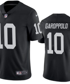 Men's Las Vegas Raiders #10 Jimmy Garoppolo Black Vapor Untouchable Stitched Football Jersey