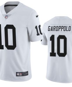 Men's Las Vegas Raiders #10 Jimmy Garoppolo White Vapor Untouchable Stitched Football Jersey