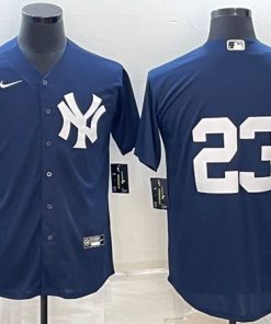 Men's New York Yankees #23 Don Mattingly Navy Cool Base Stitched Baseball Jersey