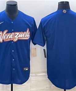 Men's Venezuela Baseball Blank 2023 Royal World Baseball Classic Stitched Jersey