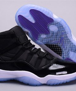 Running Weapon Cheap Air Jordan 11 Black Purple Shoes Retro Men