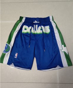 Men's Dallas Mavericks Blue Green Shorts (Run Small)