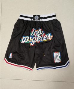 Men's Los Angeles Clippers Black Shorts (Run Small)