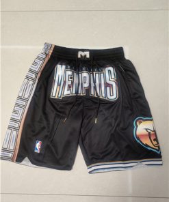 Men's Memphis Grizzlies City Edition Black Shorts (Run Small)
