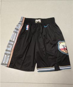 Men's Memphis Grizzlies City Edition Black Shorts (Run Small)1
