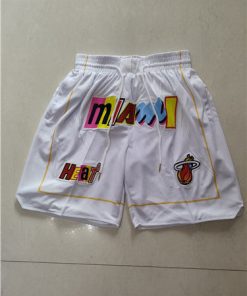 Men's Miami Heat 2022-23 White City Edition Shorts (Run Small)