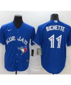 MLB Blue Jays 11 Bo Bichette Blue Nike Cool Base Men Jersey