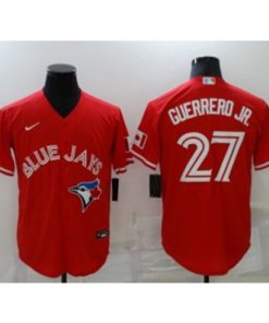 MLB Blue Jays 27 Vladimir Guerrero Jr. Red Cool Base Men Jersey