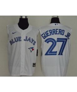 MLB Blue Jays 27 Vladimir Guerrero Jr. White Nike Cool Base Sleeveless Men Jersey