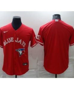 MLB Blue Jays Blank Red Nike Cool Base Men Jersey