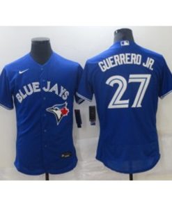 MLB Jays 27 Vladimir Guerrero Jr. Blue Nike Flexbase Men Jersey