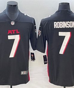 Men's Atlanta Falcons #7 Bijan Robinson Black Stitched Football Jersey
