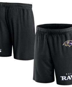 Men's Baltimore Ravens Black Shorts