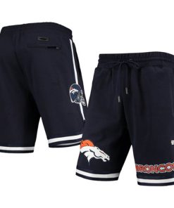 Men's Denver Broncos Navy Shorts1