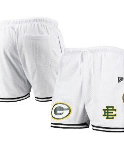 Men's Green Bay Packers Pro White Green Shorts