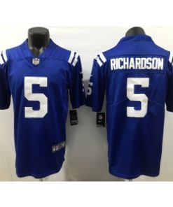 Men's Indianapolis Colts #5 Anthony Richardson Blue 2023 Draft Vapor Untouchable Stitched Jersey