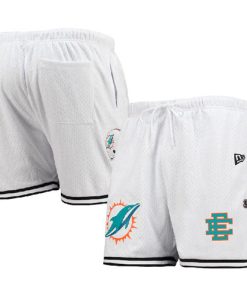 Men's Miami Dolphins Pro White Aqua Shorts