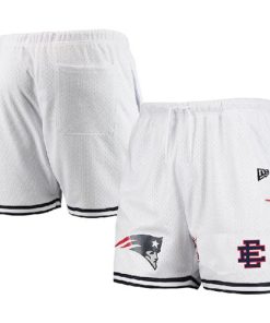 Men's New England Patriots Pro White Navy Shorts