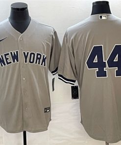 Men's New York Yankees #44 Reggie Jackson Gray Cool Base Stitched Baseball Jersey